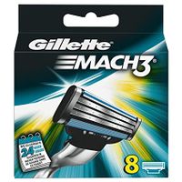 Gillette Mach 3 Razor Blade Refill Cartridges, 8 pcs