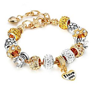 Women's Chain Bracelet Geometrical Flower Fashion Rhinestone Bracelet Jewelry Gold For Gift Daily miniinthebox