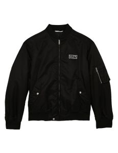 Nylon Bomber With VLTN TAG - Black Nylon Bomber With VLTN TAG - Black