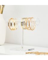 HS Vanity Acrylic T-Shaped Necklace Display Stand Clear