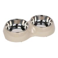 Pawsitiv Classic Dinner Set Bowls Small - Beige