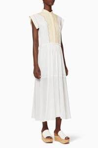 Crêpe de Chine Midi Dress