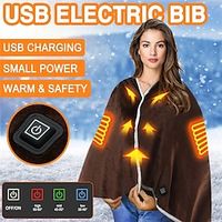 Usb Electric Heated Blanke Throw On Shoulder Cold Protection Electric Blanket Small Electrica Bed Warmer Pad miniinthebox - thumbnail