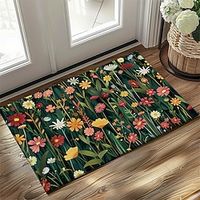 Flowers Doormat Non-Slip Oil Proof Rug Indoor Outdoor Mat Bedroom Decor Bathroom Mat Entrance Rug Door Mat Lightinthebox