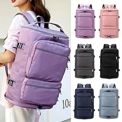 Women's Backpack Functional Backpack Outdoor Traveling Oxford Large Capacity Waterproof Durable Zipper Black Pink Sky Blue miniinthebox Women's Backpack Functional Backpack Outdoor Traveling Oxford Large Capacity Waterproof Durable Zipper Black Pink Sky Blue miniinthebox