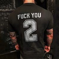 Men's Plus Size T shirt Tee Big and Tall Graphic Crewneck Short Sleeves Streetwear Stylish Casual Tops Outdoor Going out Tops miniinthebox - thumbnail