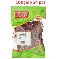 Natures Choice Kashmiri Chilli Whole, 100 gm Pack Of 24 (UAE Delivery Only)