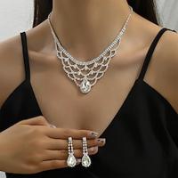 Pendant Necklace Imitation Diamond Women's Cute Romantic Geometrical Cute Drops irregular Necklace For Christmas Daily Lightinthebox - thumbnail