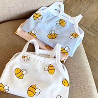 Dog Cat Vest Elegant Adorable Cute Dailywear Casual  Daily Dog Clothes Puppy Clothes Dog Outfits Breathable White Blue Pink Costume for Girl and Boy Dog Cotton XS S M L XL Lightinthebox - thumbnail