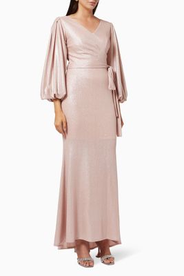 Shimmer Wrap Dress Shimmer Wrap Dress