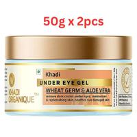 Khadi Organique Under Eye Gel (wheatgerm & aloevera) 50g (Pack Of 2)