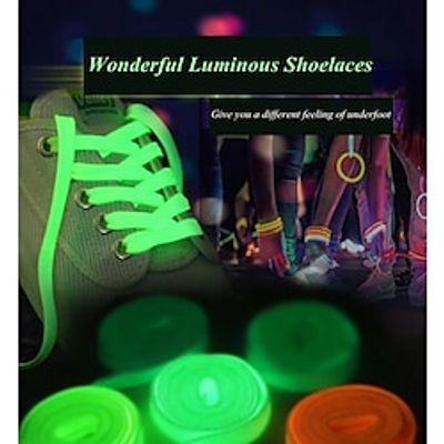 1 Pair Luminous Shoelaces for Kid Sneakers Men Women Sports Shoes Laces Glow In The Dark Night Shoestrings Reflective Shoelaces Lightinthebox