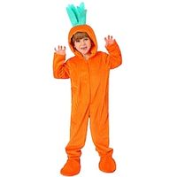 carrot Cosplay Costume Outfits Kid's Boys Girls' Cosplay Party Masquerade Carnival Masquerade Easter Easy Halloween Costumes Lightinthebox