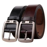 Men's antique pin buckle belt, leather men's belt, cowhide middle-aged and young retro pants