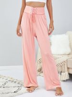 YOINS Casual Lace-up design High Waist Pants - thumbnail