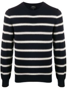 A.P.C. striped jumper - Blue