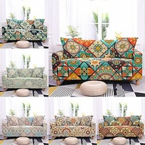 Floral Printed Sofa Cover Stretch Slipcovers Soft Durable Couch Cover 1 Piece Spandex Fabric Washable Furniture Protector Armchair Loveseat Lightinthebox
