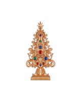 Christmas Creations Tree With Jewels Gold 233186