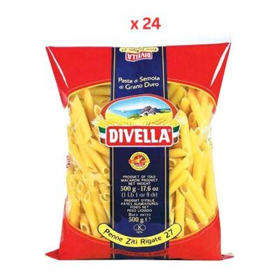 Divella Penne Ziti Rigate Pasta 24X500G