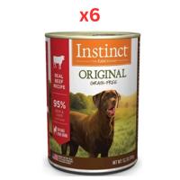 Instinct Original Real Beef Recipe Wet Dog Food 375G (Pack of 6)