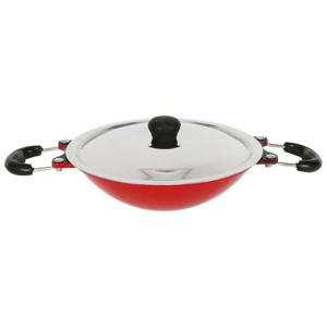 Chefline Aluminum Non Stick Appam Pan with Lid, DP01IND