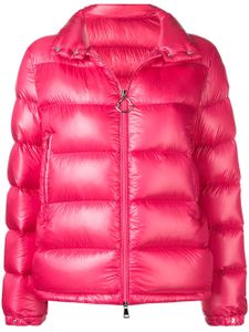 Moncler logo puffer jacket - PINK