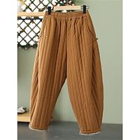 Women's Chinos Down Pants Pants Trousers Full Length Fashion Streetwear Street Daily Grey Black M L Fall Winter Lightinthebox - thumbnail