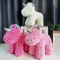 Rose Unicorn Valentine's Day Rose Flower Gift PE Flower Valentine's Day Gift Mother's Day Gift For Girlfriend And Girlfriend Romantic Gift Birthday Gift Thanksgiving Day Gift miniinthebox - thumbnail