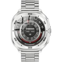 Swiss Military DOM 7 Smartwatch Silver Frame with Silver Metal Strap (SM-WCH-DOM7-SILF-SILSTL)
