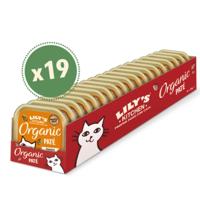 Lily's Kitchen Organic Chicken Pate Wet Cat Food Box 19X85G