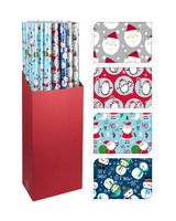 Homesmiths Christmas Gift Wrap Paper 100 x 500 cm Assorted 1 Piece