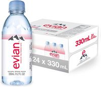 Evian Natural Mineral Water 330ML (24 Bottles)