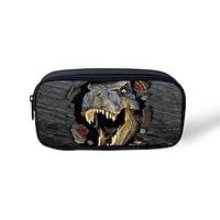 Unisex Pencil Cases Polyester Zipper Cartoon Cat Floral Print Daily Office  Career Black Lightinthebox - thumbnail