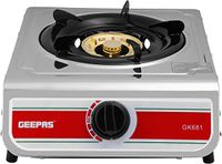 Geepas Single Burner Gas Hob-(Silver)-(GK681)