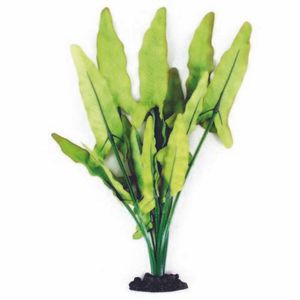 Aqua One Silk Plant-Green/White Sword 40Cm
