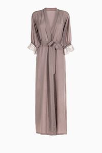 Christina Lace-Sleeved Bathrobe Christina Lace-Sleeved Bathrobe