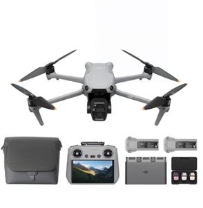 DJI Air 3S Fly More Combo (RC 2 Screen Remote Controller), Drone with 1" CMOS Wide-Angle & Medium Tele Camera for Adults, 4K/60fps, Omnidirectional Sensing & 3 Batteries for Extended Flight Time