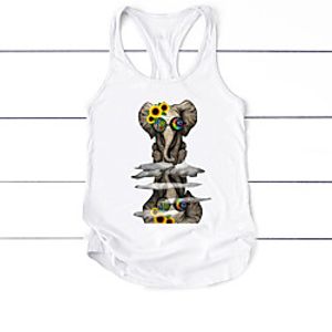 Women's Yoga Top Racerback Fashion White Black Gray Cotton Fitness Gym Workout Running Tank Top T Shirt Sport Activewear Moisture Wicking Quick Dry Lightweight Breathable High Elasticity Lightinthebox
