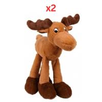 Trixie Elk Plush For Dog Brown 30cm (Pack Of 2)