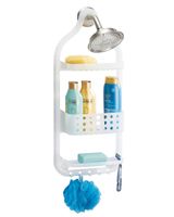 Interdesign Circlz Shower Caddy Frosted Plastic White