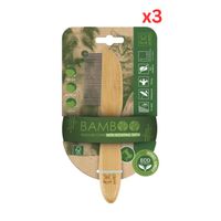 M-PETS Bamboo Regular Comb 31 Teeth (Pack of 3)