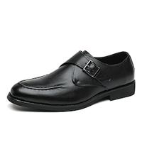 Men's Oxfords Formal Shoes Dress Shoes Plus Size Business Casual British Daily Office Career PU Breathable Comfortable Slip Resistant Buckle Black Brown Spring Fall Lightinthebox