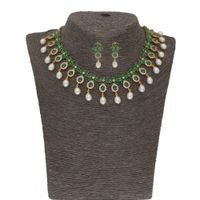 Sri Jagdamba Pearls Splendid Pearl Necklace set - JPJUN-21-105