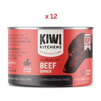 Kiwi Kitchens Grass Fed Beef Dinner Canned Wet Dog Food 170G Pack Of 12