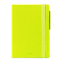 Legami Small Weekly Diary with Notebook 18 Month 2022/2023 (9.5 x 13 cm) - Lime Green