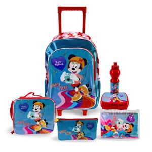 Disney Minnie Mouse Keep Rolling 18 inch 6in1 Trolley Box Set