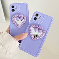 Phone Case For Apple Back Cover iPhone 12 Pro Max 11 SE 2020 X XR XS Max 8 7 Shockproof Dustproof Graphic Butterfly Heart TPU miniinthebox - thumbnail