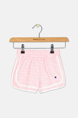 Toddler Girls Varsity Logo-Print Shorts  Pink Candy