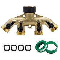 Garden Hose Splitter With 4 Ways, Brass Garden Water Valve, 34in Heavy Duty Y-Type Hose Insert Joint, Hose Parts  Connectors, Garden Supplies Lightinthebox - thumbnail
