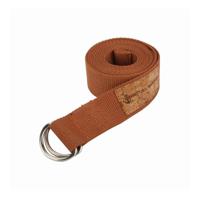 Shakti Warrior Nama Organic Cotton Yoga Strap - Brown (244 Cm) - thumbnail